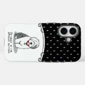 Spoiled Rotten Old English Sheepdog (Grau 1) Funny Case-Mate iPhone Hülle (Rückseite (Horizontal))
