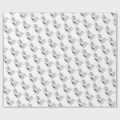 Spoiled Rotten Old English Sheepdog (Grau 1) Funny Geschenkpapier (Flach)