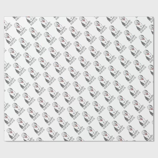 Spoiled Rotten Old English Sheepdog (Grau 1) Funny Geschenkpapier (Flach)