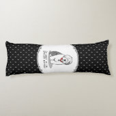 Spoiled Rotten Old English Sheepdog (Grau 1) Funny Seitenschläferkissen (Rückseite)