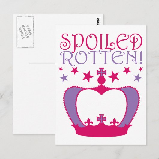 Spoiled Rotten Postkarte (Vorne/Hinten)