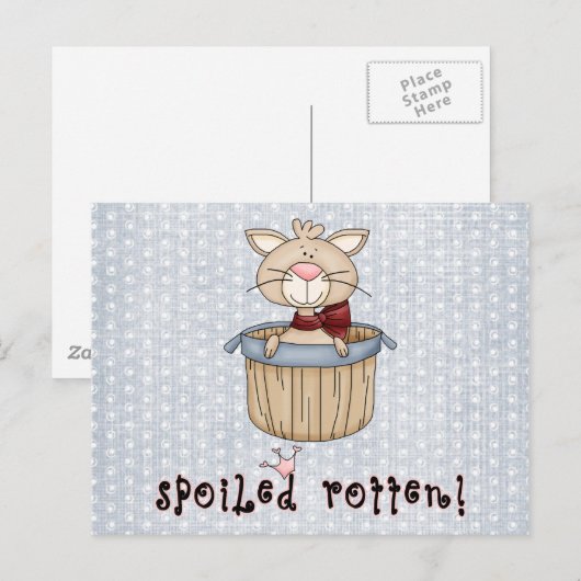 Spoiled Rotten Postkarte (Vorne/Hinten)