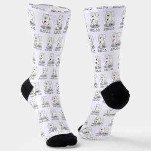 Spoiled Rotten Samoyed Hund Niedliche Höhenlage Fu Socken
