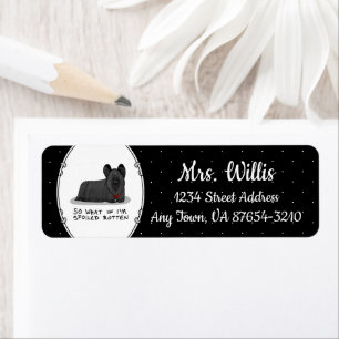 Spoiled Rotten Skye Terrier Dog (schwarz) Niedlich