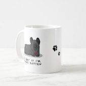 Spoiled Rotten Skye Terrier Dog (schwarz) Niedlich Kaffeetasse (Vorderseite Links)