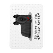 Spoiled Rotten Skye Terrier Dog (schwarz) Niedlich Magnet (Vertikal)