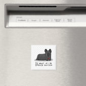 Spoiled Rotten Skye Terrier Dog (schwarz) Niedlich Magnet (In Situ (Geschirrspüler))