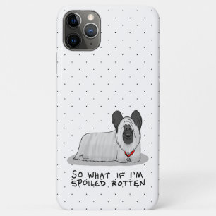 Spoiled Rotten Skye Terrier Dog (silber) Niedliche Case-Mate iPhone Hülle