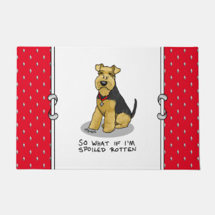 Spoiled Rotten Welsh Terrier Dog - Niedlich Fußmatte