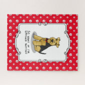Spoiled Rotten Welsh Terrier Dog - Niedlich Puzzle (Horizontal)