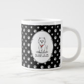 Spoiled Rotten Westie West Highland White Terrier Jumbo-Tasse (Rechts)