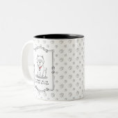 Spoiled Rotten Westie West Highland White Terrier Zweifarbige Tasse (Vorderseite Links)