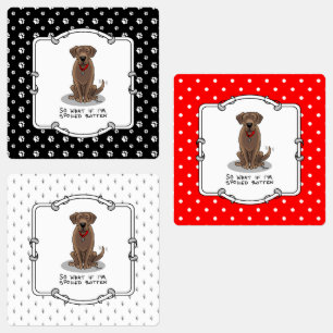 Spoiled Rottenschokolade Labrador Labrador Retriev Etiketten