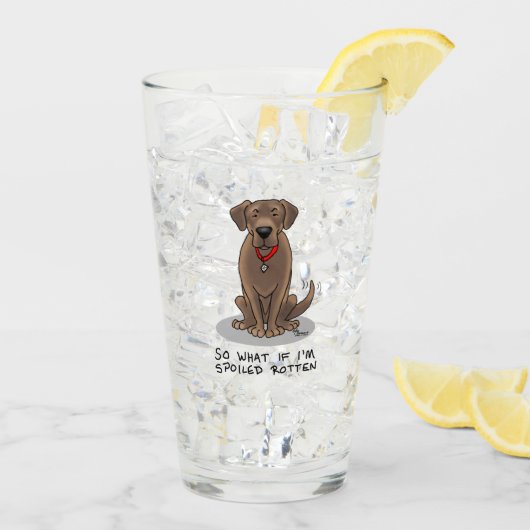 Spoiled Rottenschokolade Labrador Labrador Retriev Glas (Rückseite Ice)