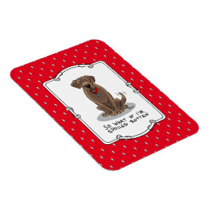 Spoiled Rottenschokolade Labrador Labrador Retriev Magnet
