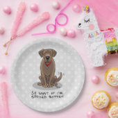 Spoiled Rottenschokolade Labrador Labrador Retriev Pappteller (Party)
