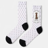Spoiled Rottenschokolade Labrador Labrador Retriev Socken (Linkes Detail)