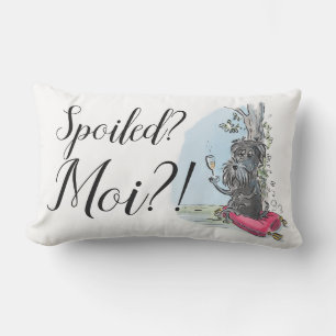 Spoiled Special Schnauzer Throw Kissen Für Draußen