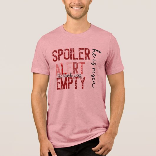 Spoiler Alert - Das Grab war leeres Tri-Blend-Shir Tri-Blend Shirt (Vorderseite)