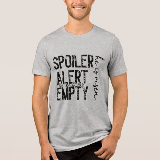 Spoiler Alert - Das Grab war leeres Tri-Blend-Shir Tri-Blend Shirt (Vorderseite)