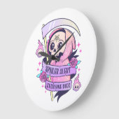 Spoiler Alert Jeder stirbt Niedlich rosa Halloween Große Wanduhr (Winkel)