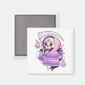 Spoiler Alert Jeder stirbt Niedlich rosa Halloween Magnet (Vorderseite/Rückseite)