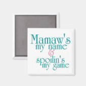 Spoilins Mein Game-Mamaw 3 Magnet (Vorderseite/Rückseite)