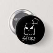 Spöka Schwarzes Button (Vorne & Hinten)