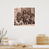 Spokane-Amerikanische Ureinwohner, 1861 (b/w-Foto) Poster (Küche)