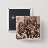 Spokane-amerikanischer Ureinwohner, 1861 (b/w Button (Vorne & Hinten)