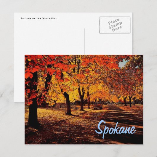 Spokane Autumn Postcard Postkarte (Vorne/Hinten)