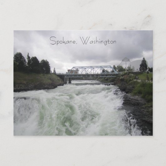 Spokane Fälle Postkarte (Vorderseite)