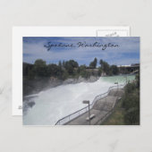 Spokane Fälle Postkarte (Vorne/Hinten)