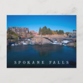 Spokane Falls Spokane Washington Postkarte (Vorderseite)