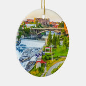 Spokane Falls Washington Christmas Tree Ornament (Rechts)