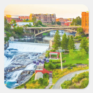 Spokane Falls Washington Sticker