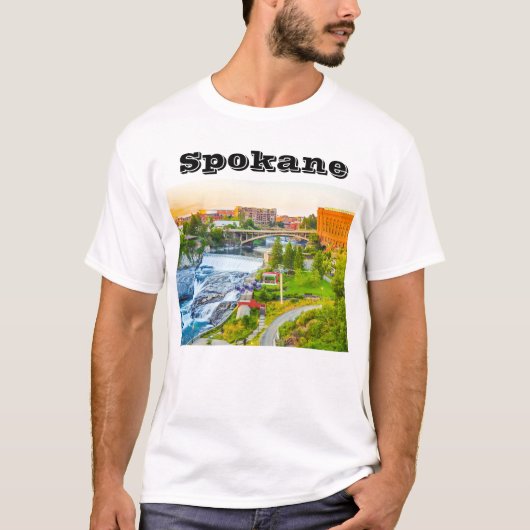 Spokane Falls Washington T - Shirt (Vorderseite)