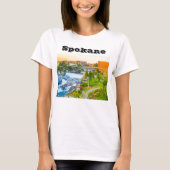 Spokane Falls Washington T - Shirt (Vorderseite)