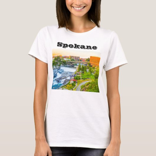 Spokane Falls Washington T - Shirt (Vorderseite)