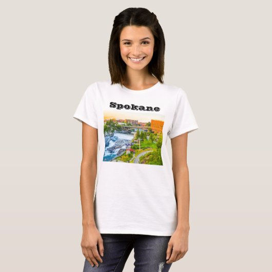 Spokane Falls Washington T - Shirt (Vorne ganz)