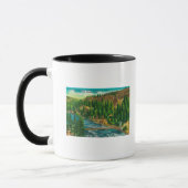 Spokane Fluss und Hängebrücke Tasse (Links)