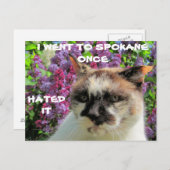 Spokane? Hass Postkarte (Vorne/Hinten)