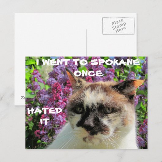 Spokane? Hass Postkarte (Vorne/Hinten)