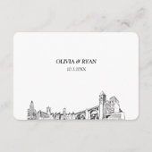 Spokane Hochzeit traditionelle UAWG Option Begleitkarte (Rückseite)