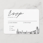 Spokane Hochzeit traditionelle UAWG Option Begleitkarte (Vorderseite)