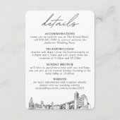 Spokane Hochzeitskarte Begleitkarte (Vorderseite)