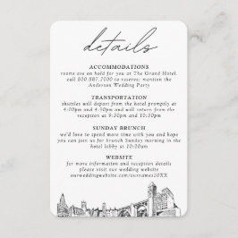 Spokane Hochzeitskarte Begleitkarte