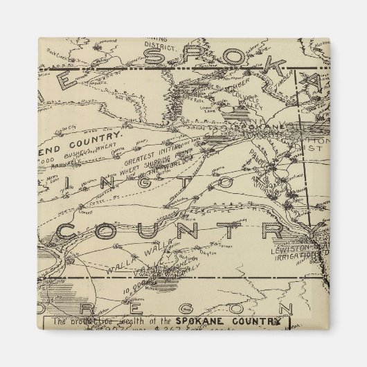 Spokane Land Magnet (Vorne)