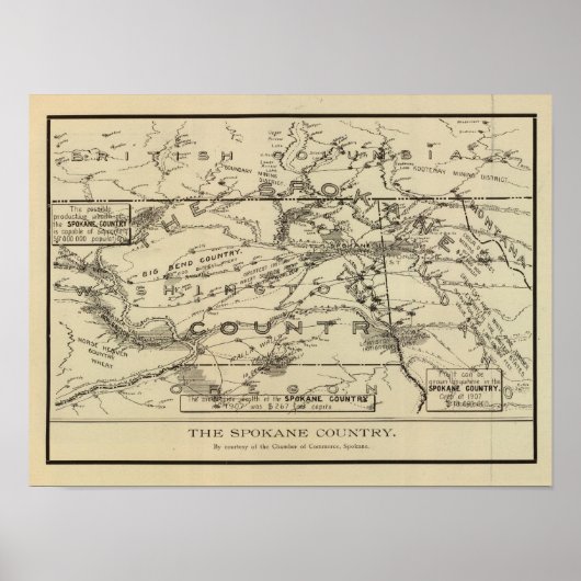 Spokane Land Poster (Vorne)
