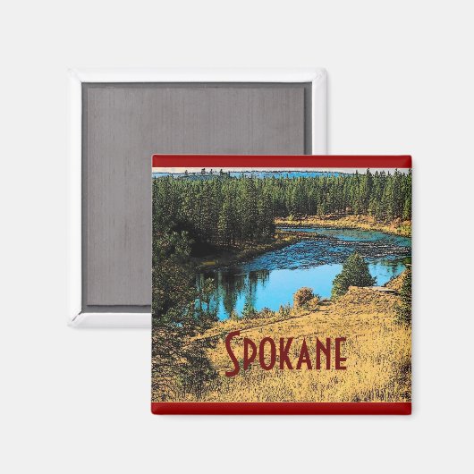 Spokane Magnet (Vorderseite/Rückseite)